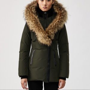 Green mackage coat fits medium and large